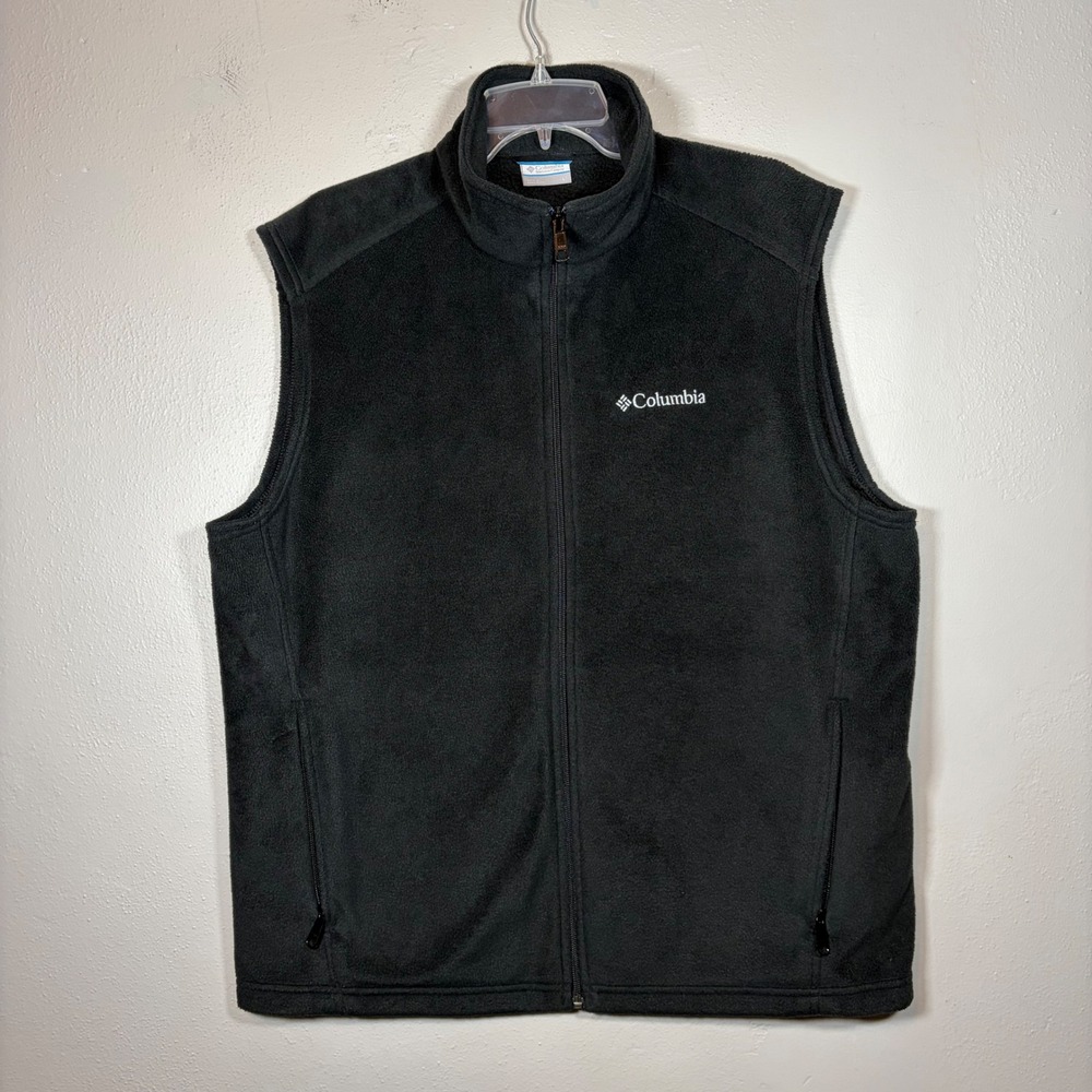 Columbia Mens Steens Mountain Fleece Vest Black Full Zip AM1535 Large